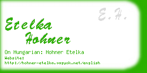 etelka hohner business card